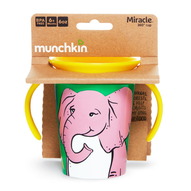 Munchkin- Miracle® 360° Wildlove Trainer Cup 6Oz - 6 Months - Elephant