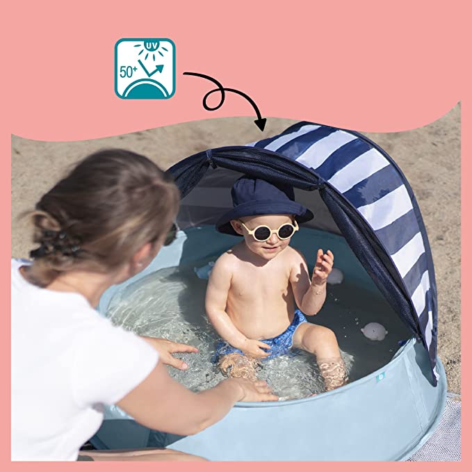 Babymoov -  Aquani Anti Uv Tent And Paddling Pool Mariniere - Multicolour