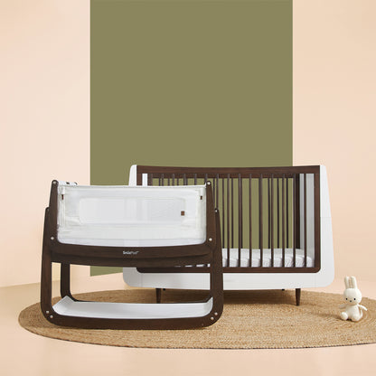 Snuz- Pod4  Bedside Crib The Natural Edit - Ebony