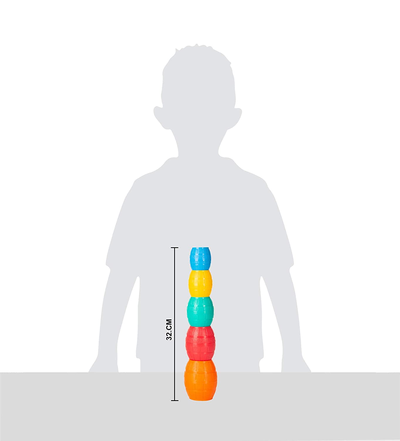 Funskool - Stacking Barrels-Multicolor