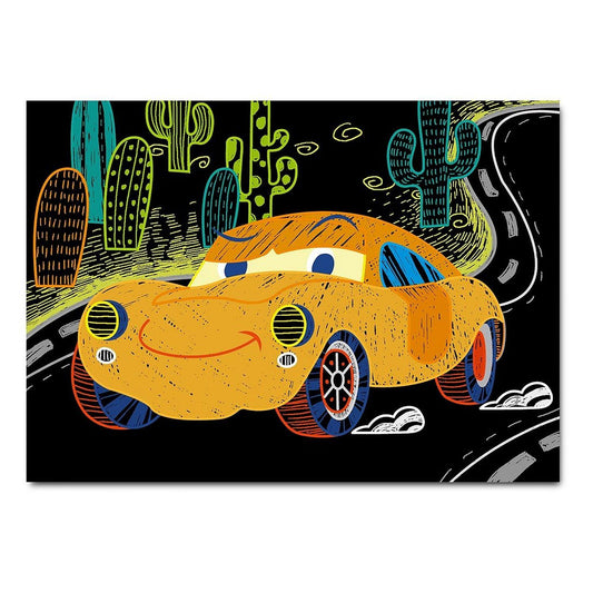 Avenir -  Mini Scratch Book - Cars | Introducing The "Mini Scratch Book: Cars E-Multicolor