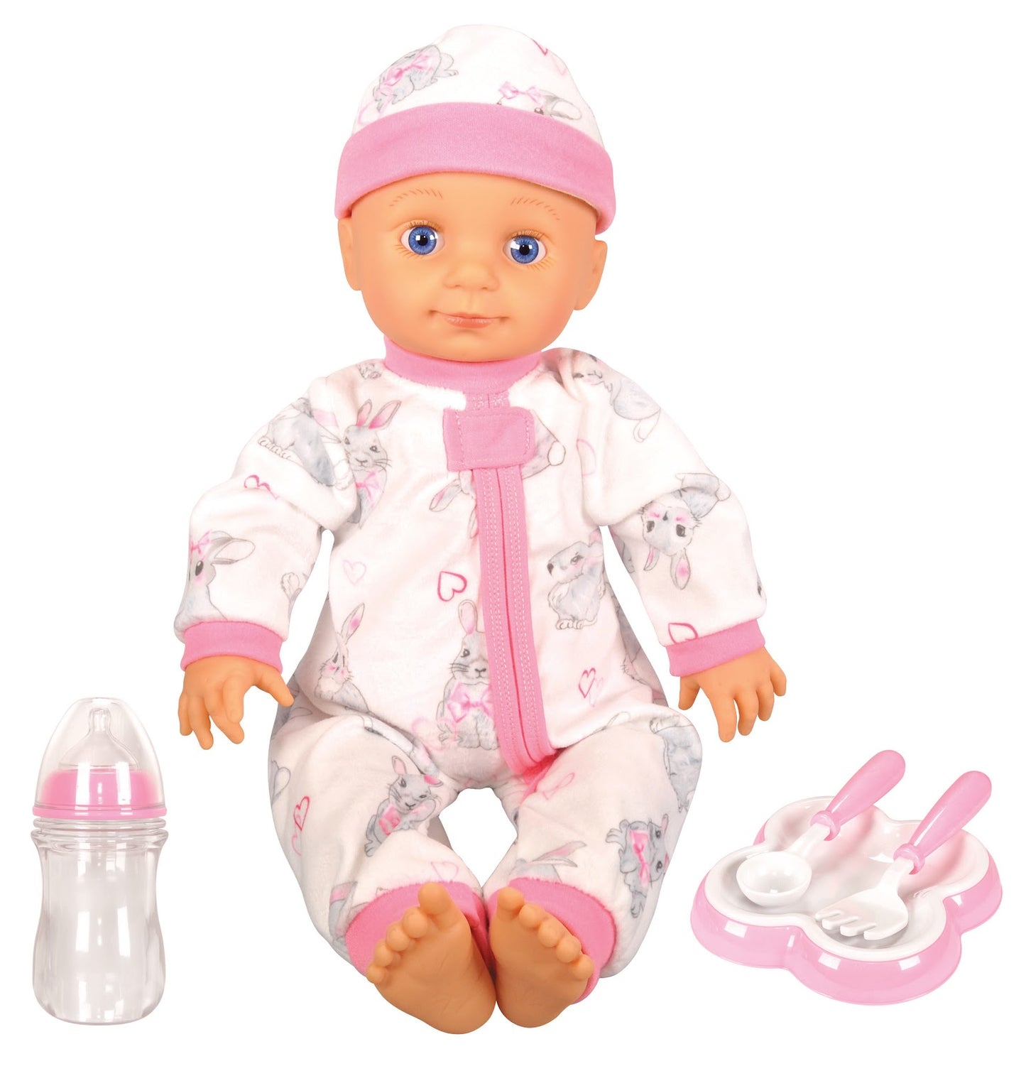 Lotus -  18" Inch, Soft-Bodied Baby Doll – Hispanic (No Hair)-Multicolor