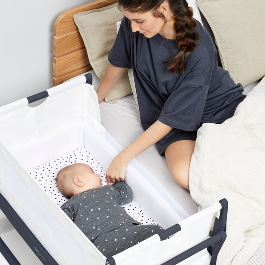 Snuz- Bedside Crib - Navy