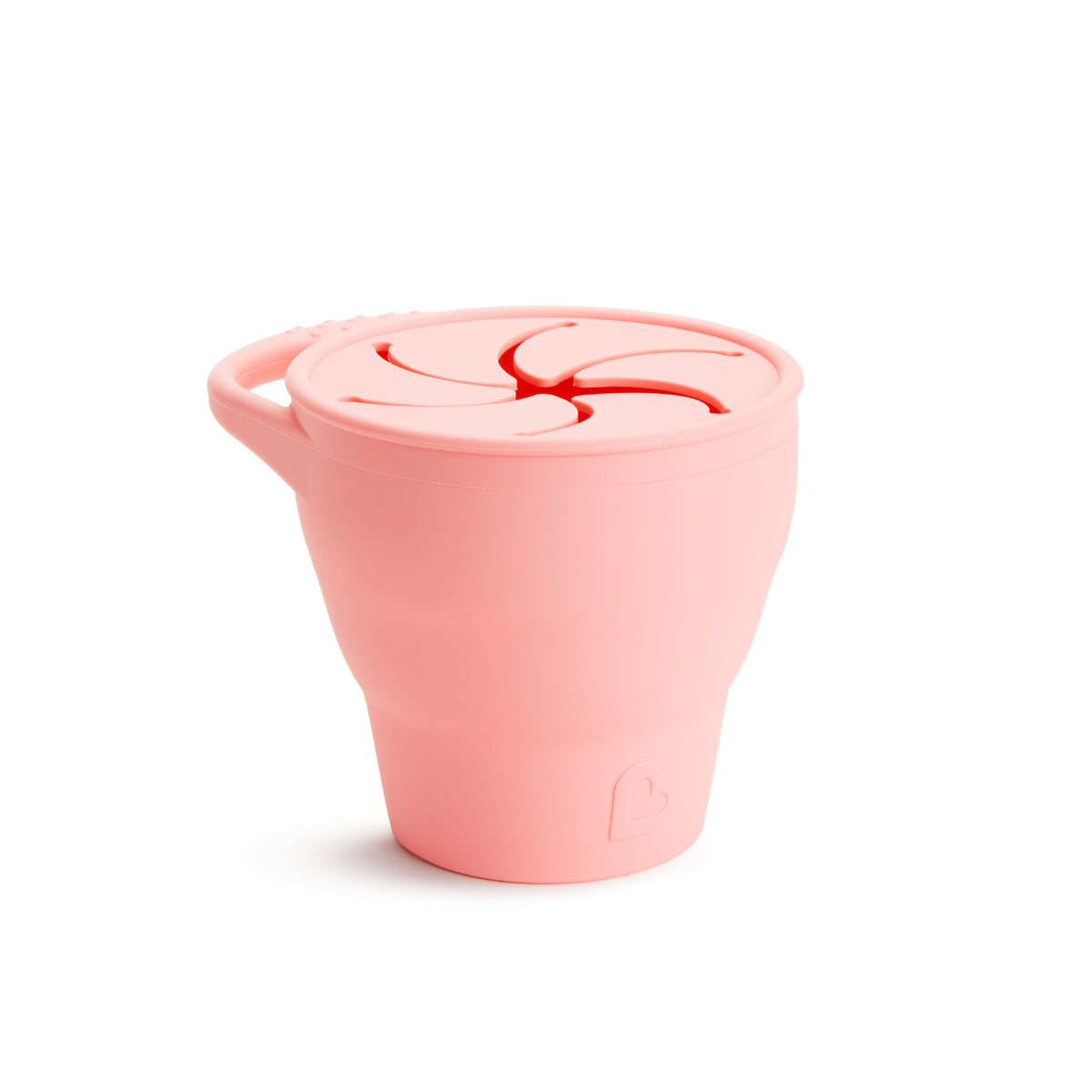 Munchkin- Munchkin-  C’Est Silicone!™ Snack Catcher With Lid  - Coral