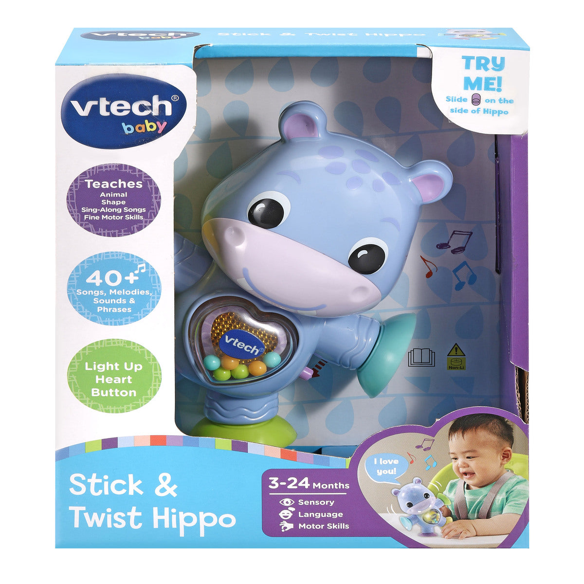 Vtech -  Sing Along Songs Stick & Twist Hippo - Blue