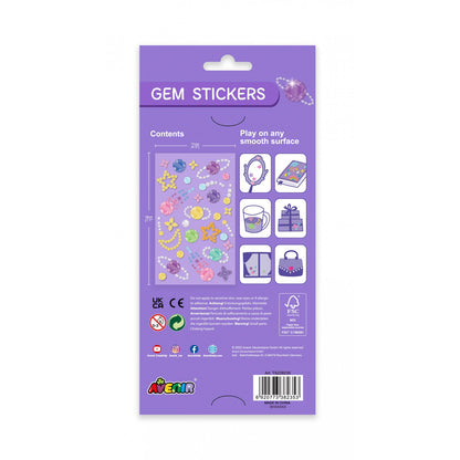 Avenir -  Gem Stickers - Galaxy | Self Adhesive Rhinestones Sticker-Multicolor