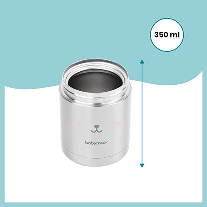 Babymoov -  Insulated Box Stainless Steel Baby Food Flask 350Ml - Multicolour