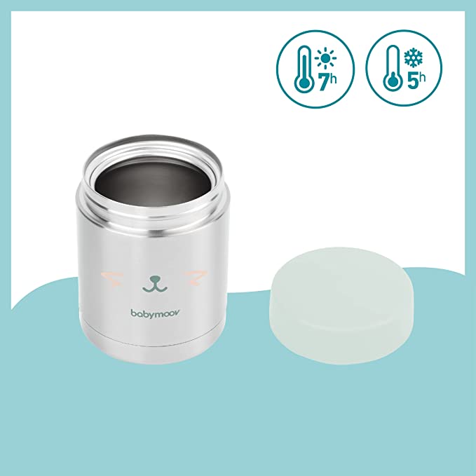 Babymoov -  Insulated Box Stainless Steel Baby Food Flask 350Ml - Multicolour