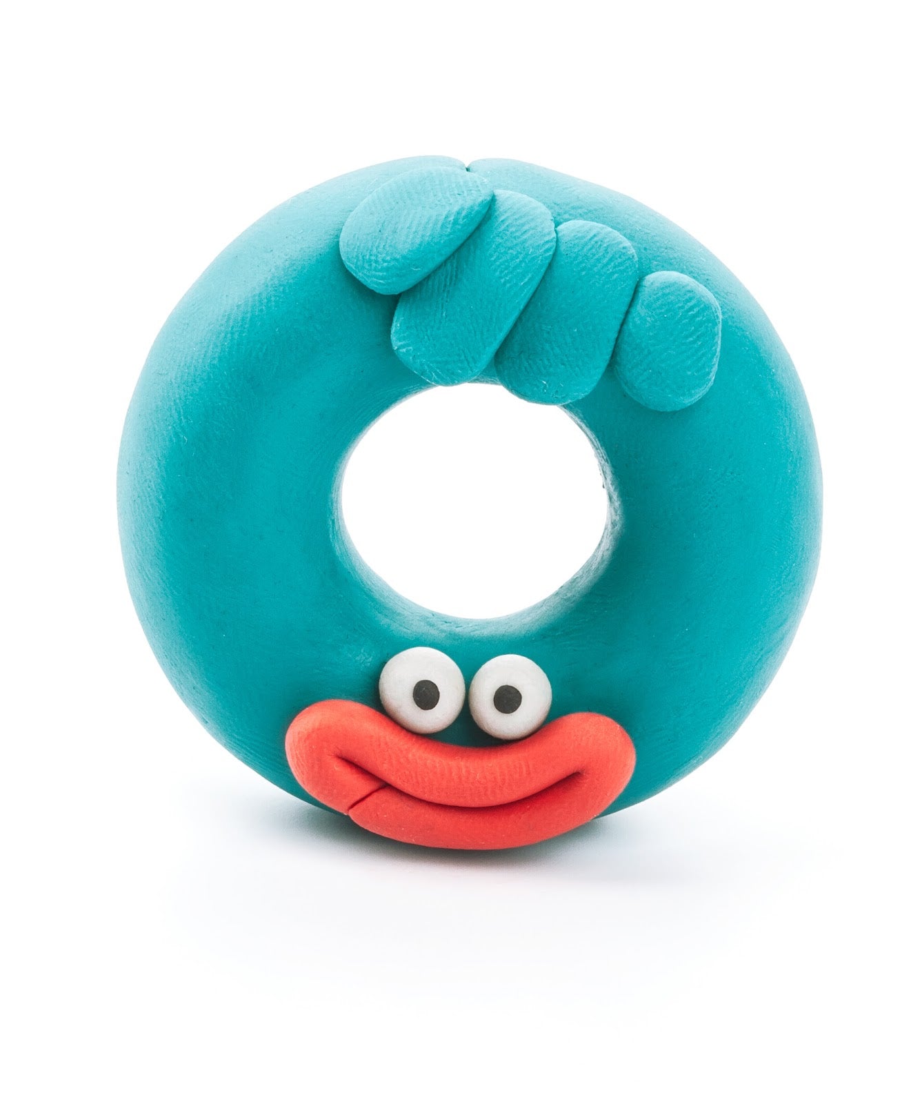 Hey Clay - Diy Monsters: Hipster, Cyclops, Donut Plastic Creative Modelling Air-Dry Clay For Kids 6 Cans-Multicolor