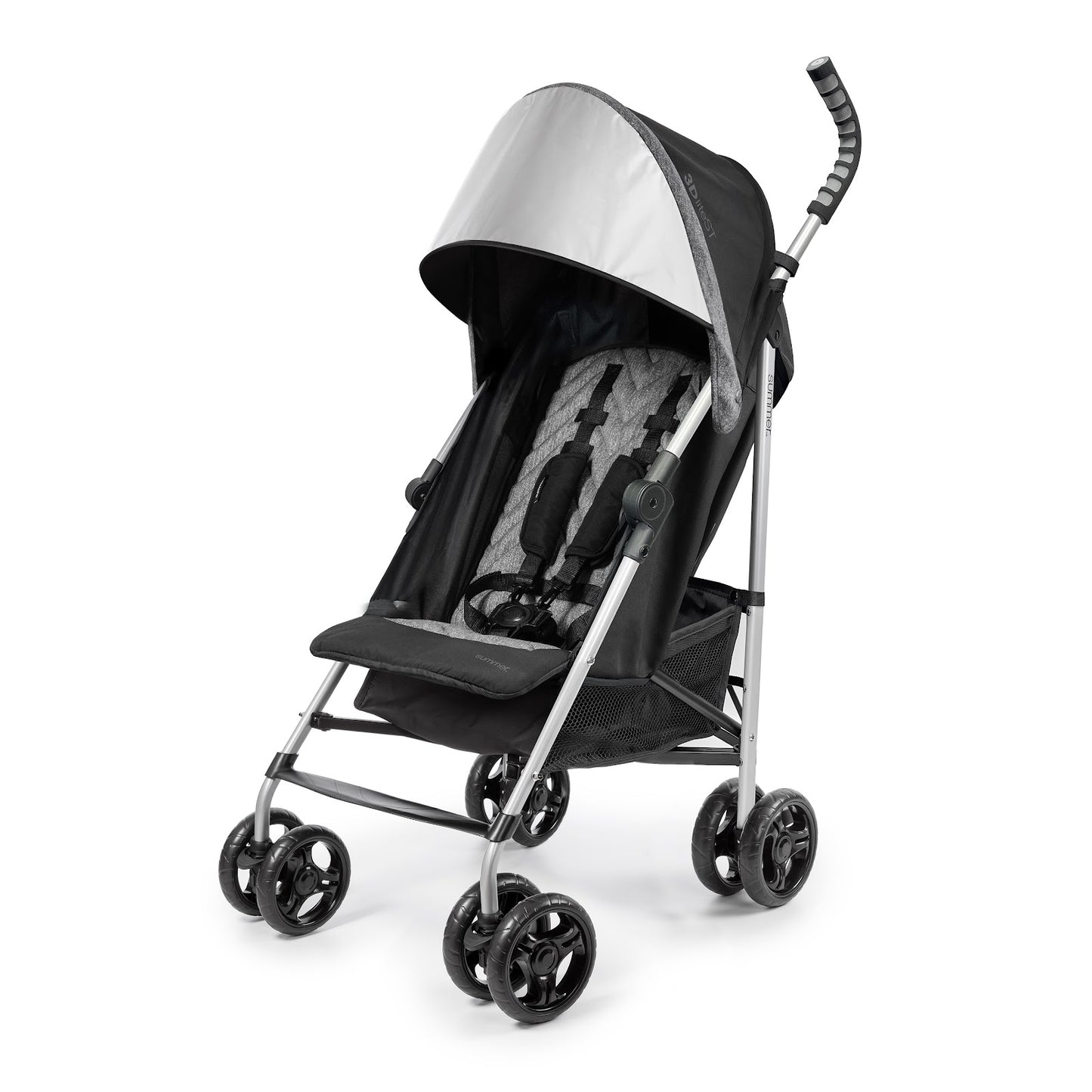 Summer Infant-  3Dlite St Convenience Stroller With  Multi-Position Recline & 5 Point Safety Harness 6 - 60 Months - Black