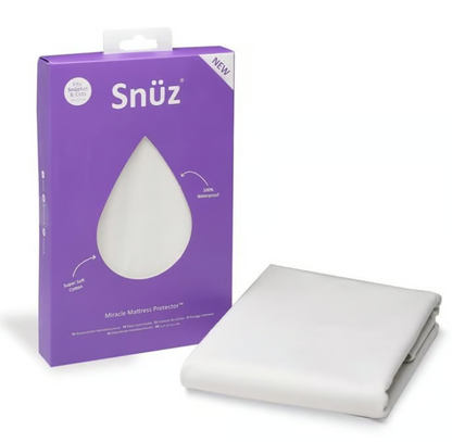 Snuz- Cotbed Waterproof Mattress Protector - 70X140Cm - White