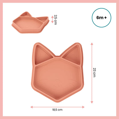 Babymoov -  Isy Plate Terracotta Fox - Peach