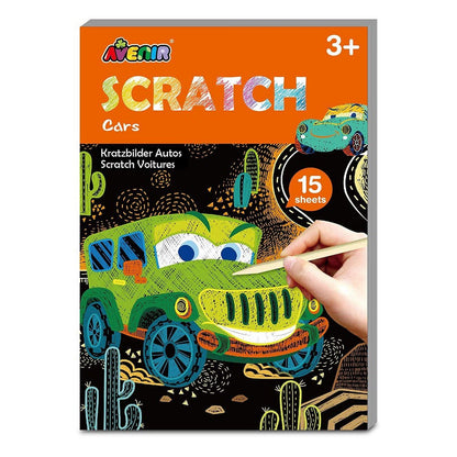 Avenir -  Mini Scratch Book - Cars | Introducing The "Mini Scratch Book: Cars E-Multicolor