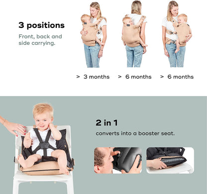 Babymoov -  Moov & Boost Baby Carrier - Hazelnut - Multicolour