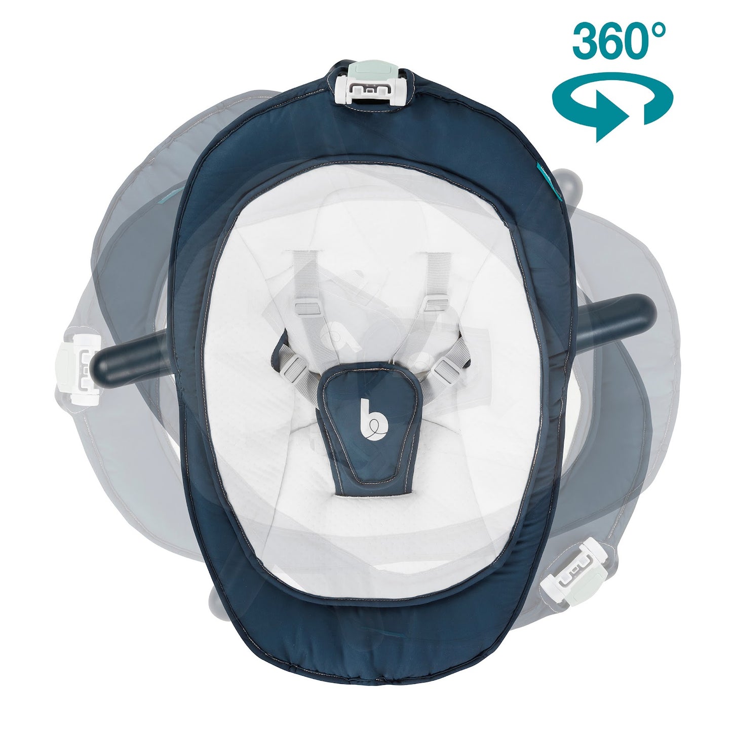 Babymoov -  Swoon Air - 360Degrees High Baby Bouncer - Grey