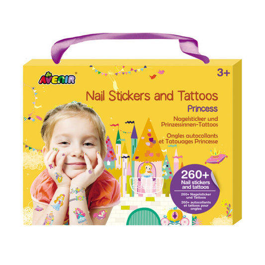 Avenir - Nail Stickers And Tattoos - Princess | Tren-Multicolor