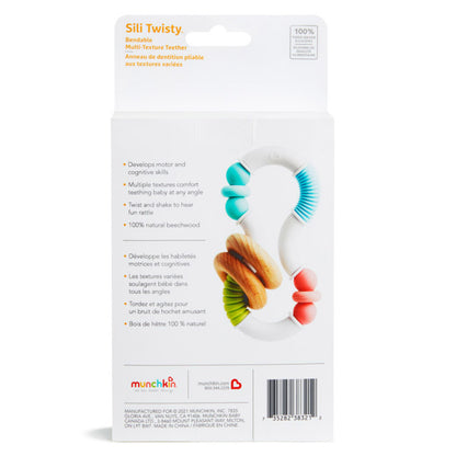 Munchkin- Sili Twisty™ Teether 3 Months + - Multi Color