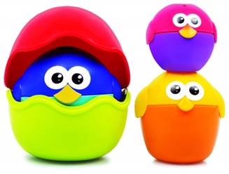 Funskool -  Stacking Egg Birds-Multicolor