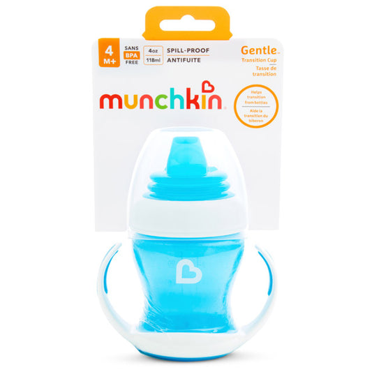 Munchkin- Gentle™ Transition Cup 4 Oz -  4 Months - Blue