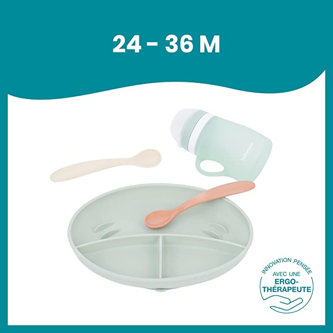 Babymoov -  Grow Isy Silicone Feeding Set - Blue