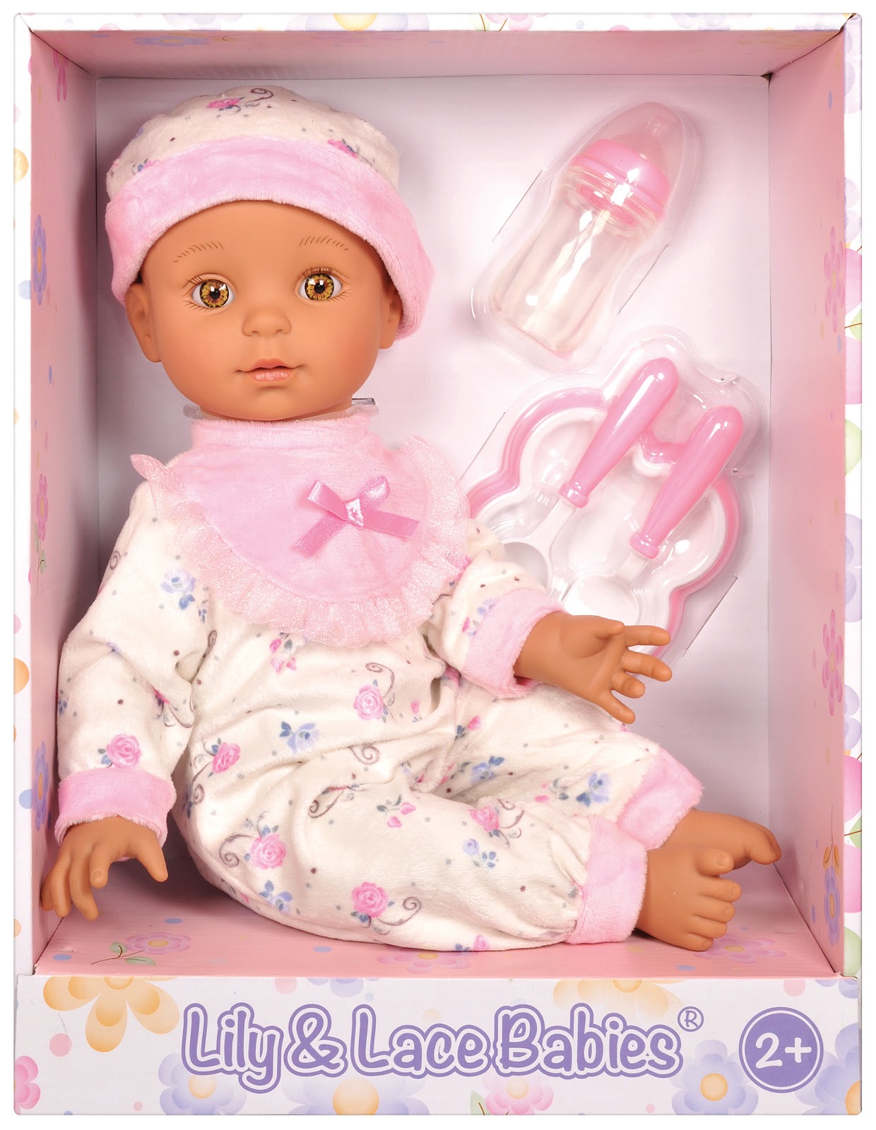 Lotus -  16" Inch, Soft-Bodied Baby Doll – Hispanic (No Hair)-Multicolor