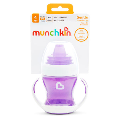 Munchkin- Gentle™ Transition Cup 4 Oz -  4Months  - Purple