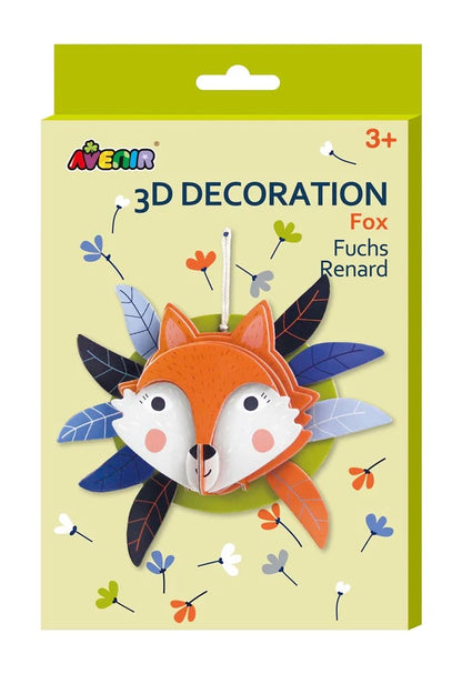 Avenir - 3D Decoration - Fox Kit -Multicolor