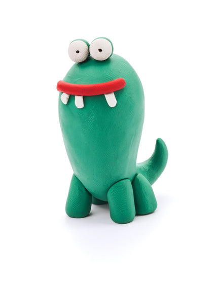 Hey Clay - Diy Monsters: Terry, Pi, Bigwig Plastic Creative Modelling Air-Dry Clay For Kids 6 Cans-Multicolor