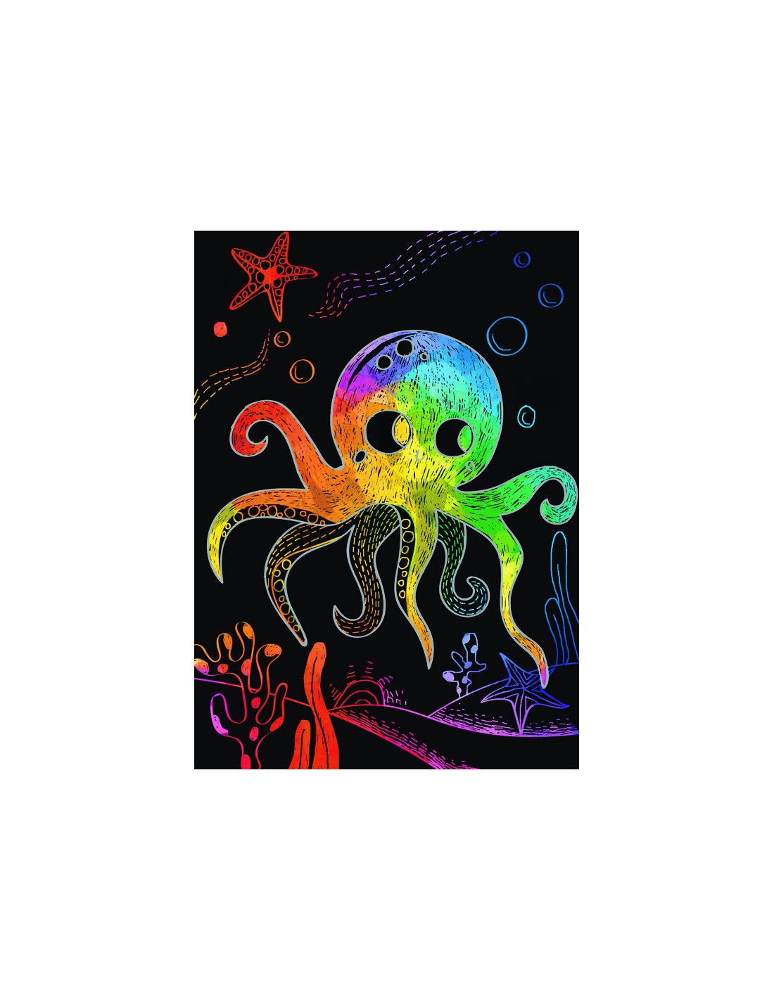 Avenir -  Mini Scratch Book - Under The Sea | Mini Scratch Book -Multicolor