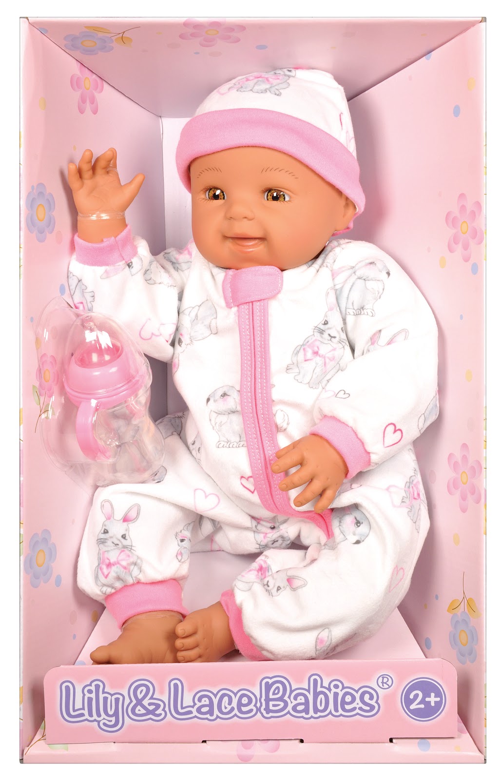 Lotus -  18" Inch, Soft-Bodied Baby Doll – Hispanic (No Hair)-Multicolor