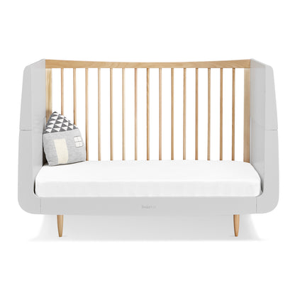 Snuz- Kot Skandi Cot Bed  - Haze Grey/Natural