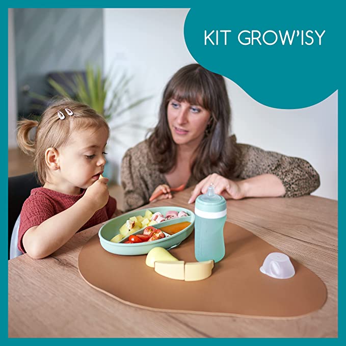 Babymoov -  Grow Isy Silicone Feeding Set - Blue