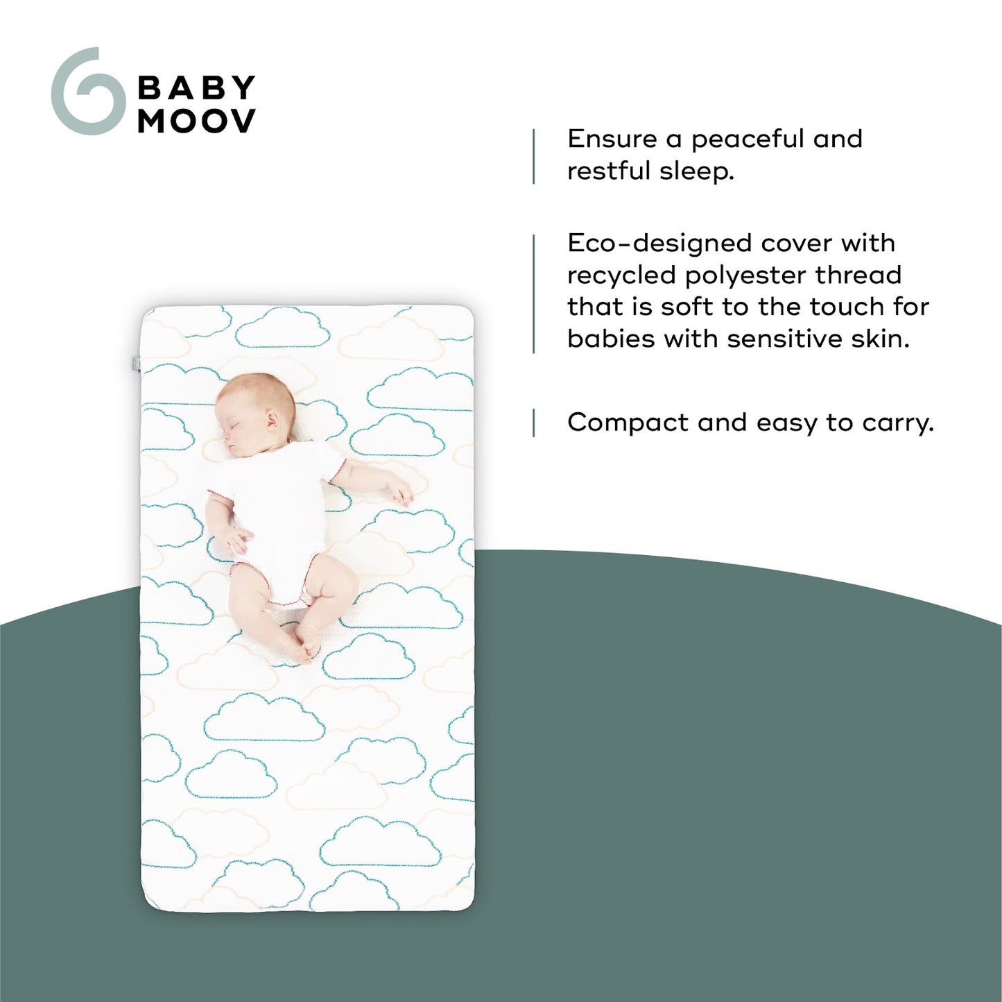 Babymoov -  Cosy'Lite Nomad Travel Mattress - Multicolour