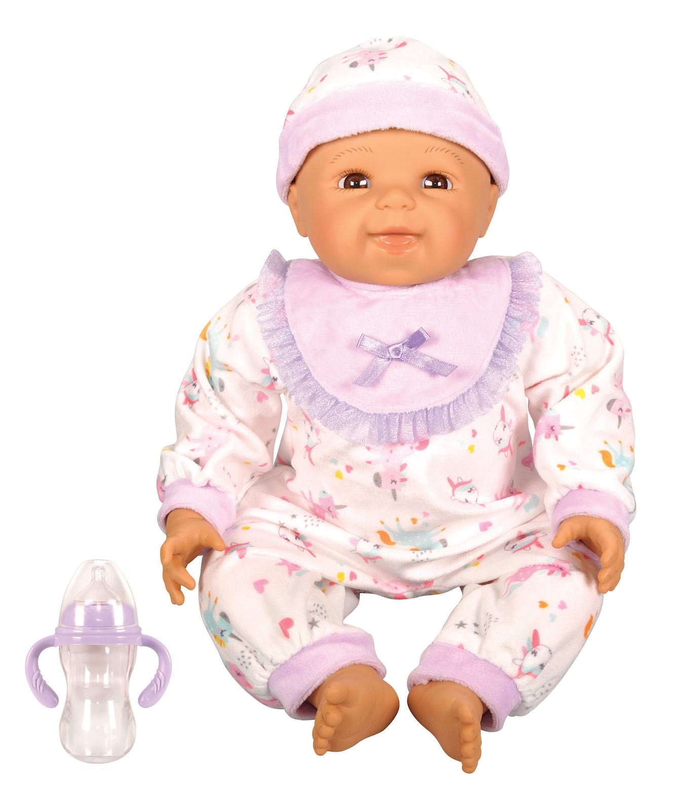 Lotus -  18" Inch, Soft-Bodied Baby Doll – Asian (No Hair)-Multicolor