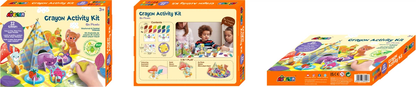 Avenir - Crayon Activity Kit - Go Picnic | Thoughtfully Designed Crayons For Little Hands-Multicolor