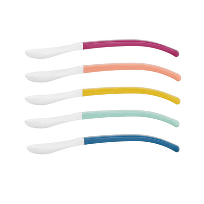 Babymoov -  White Head Spoons 2Nd Age Pack Of 5 - Multicolour