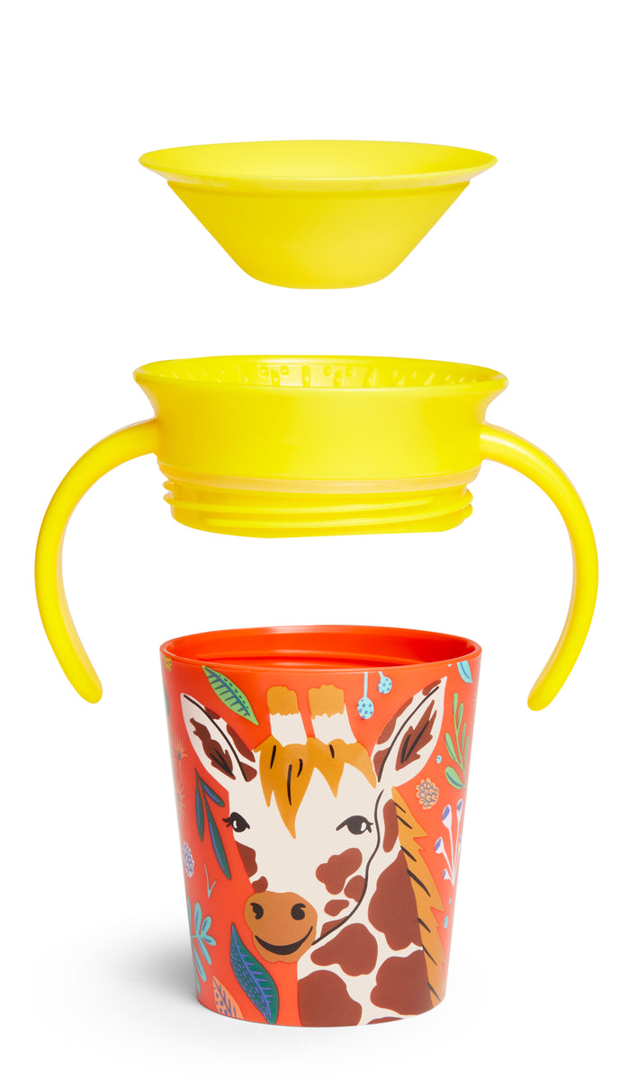 Munchkin- Miracle® 360° Wildlove Trainer Cup 6Oz - 6 Months - Giraffe