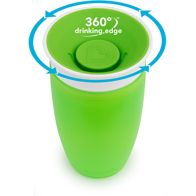 Munchkin- Miracle® 360° Sippy Cup 10 Oz - 12 Months  - Green