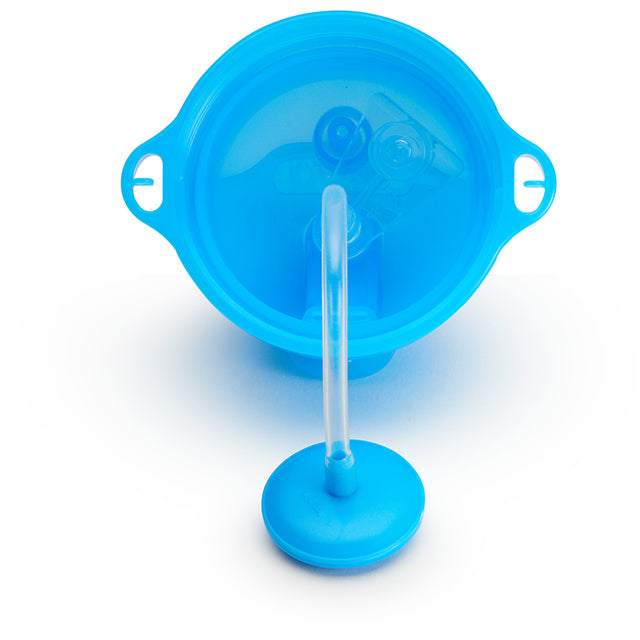 Munchkin- Any Angle™ Click Lock Weighted Straw Trainer Cup 10Oz - 12 Months - Blue