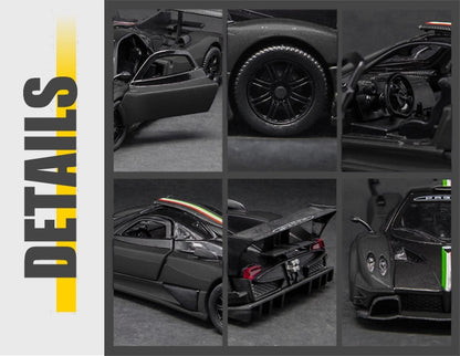 Msz - Pagani Zonda Revolucion – Die-Cast Replica, Ultimate Collector'S Item-Black