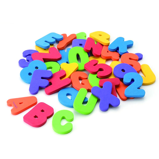 Munchkin- Learn™ Bath Letters & Numbers, Brights, 36 Coun - Multi Color