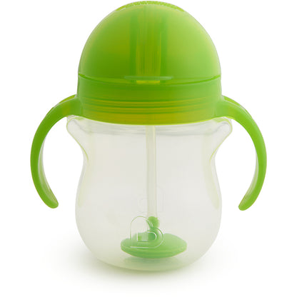 Munchkin- Any Angle™ Click Lock Weighted Straw Trainer Cup 7Oz - 6 Months - Green