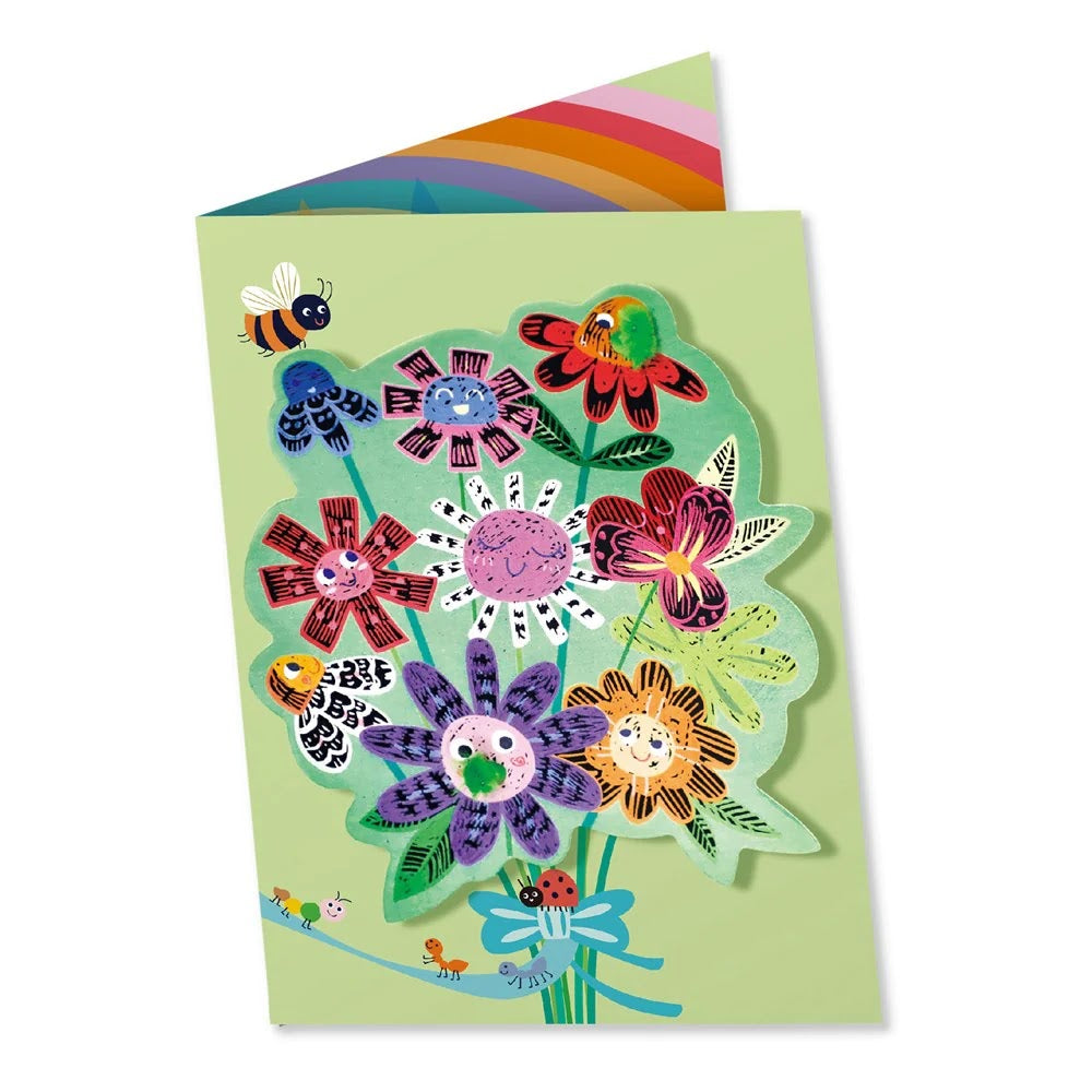 Avenir - Scratch - Flowers | Greeting Cards Set -Multicolor