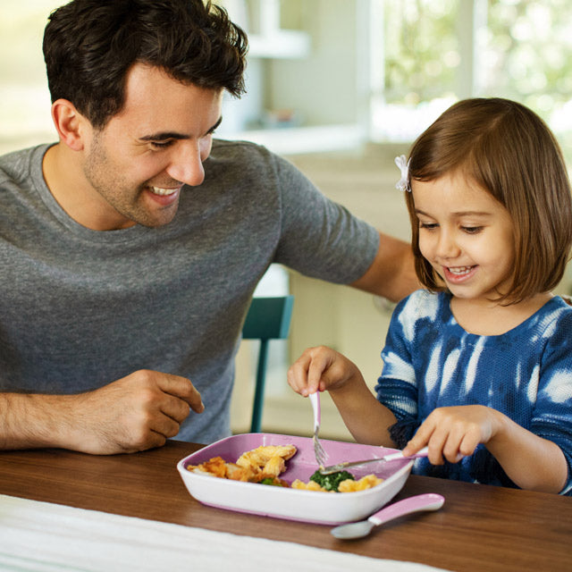 Munchkin- Splash™ Toddler Fork, Knife & Spoon Set - 18 Months + - Purple