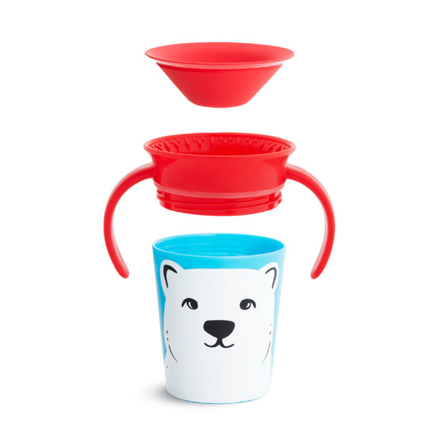 Munchkin- Miracle® 360° Wildlove Trainer Cup 6Oz - 6 Months - Polar Bear