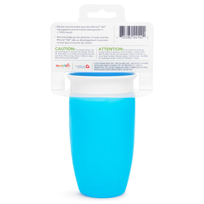 Munchkin- Miracle® 360° Sippy Cup 10 Oz - 12 Months  - Blue