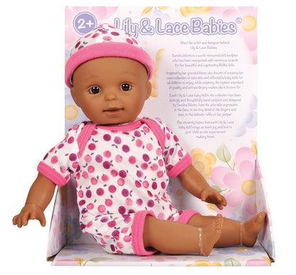 Lotus -  11.5" Inch, Soft-Bodied Baby Doll – Afro-American-Multicolor