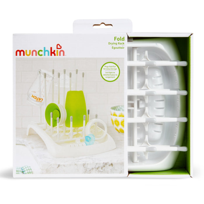 Munchkin- Fold™ Bottle Drying Rack - White