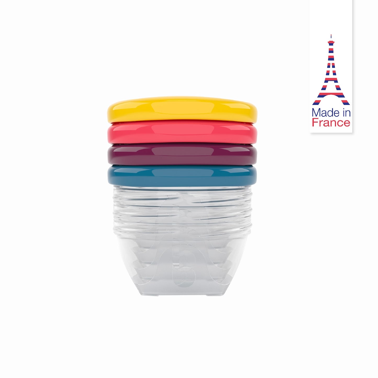 Babymoov -  Babybols Food Storage - 120Ml - 4Pcs - Set - Multicolour