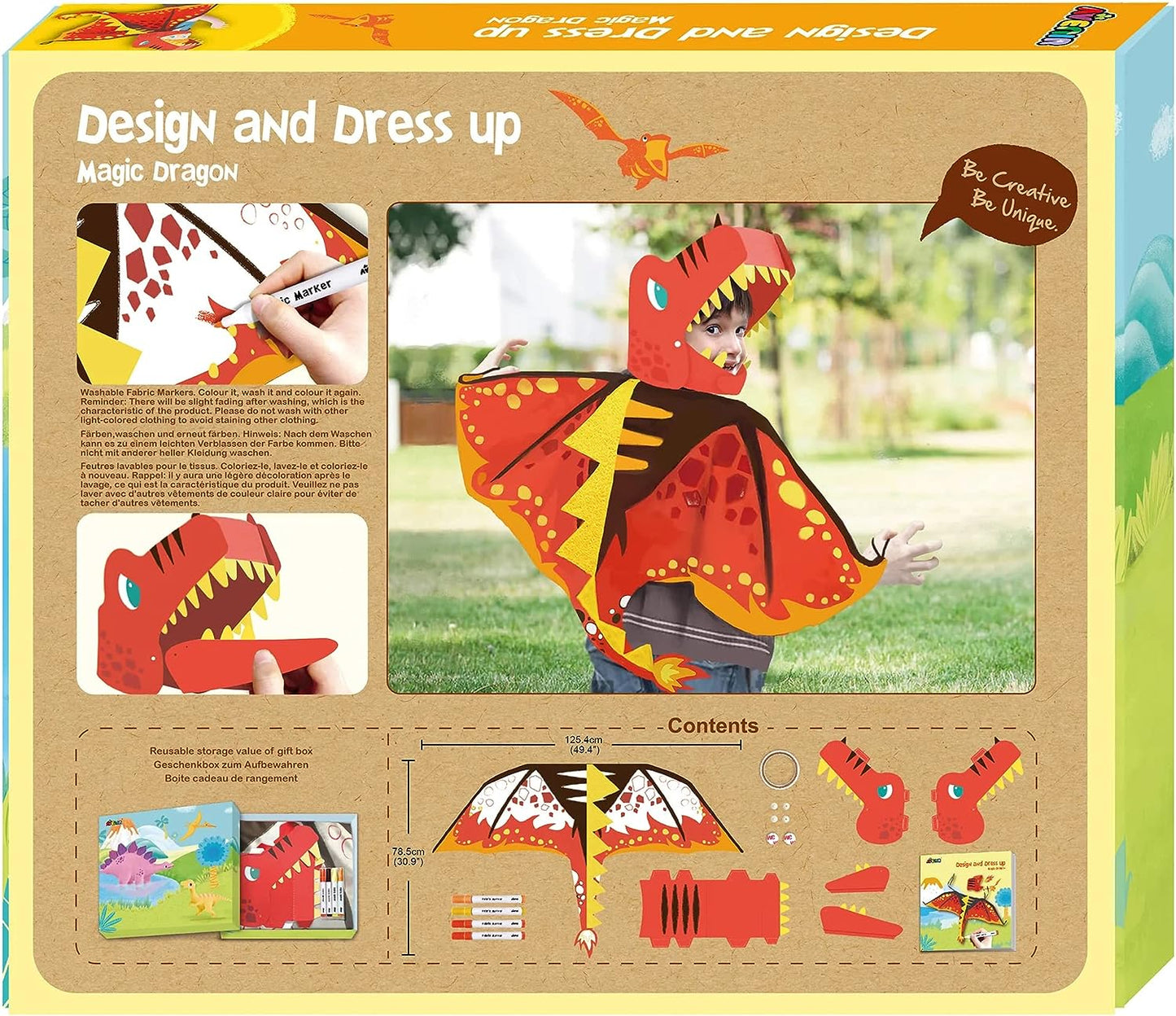 Avenir - Unicorn Dress Up Fun Set – Magic Dragon-Multicolor